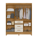 Ver imagem 2 de Guarda Roupa Casal Itatiba 6 Portas Freijó Off White Cod: 683.014