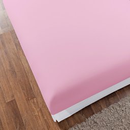 Kit 10 Lençol Liso com Elástico Soft Casal Padrão 100% Poliéster 180 Fios Macio de Baixo Rosa - 2