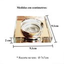 Ver imagem 4 de 4 Spot Embutir de Cristal Espelhado Rose Mr16 Corredor Lup66