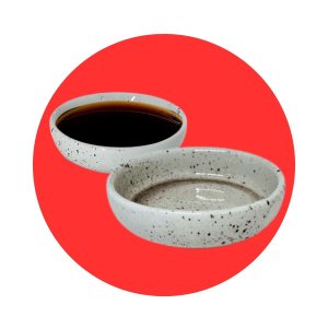 Kit 50 Molheira Porta Shoyu Tigela 110mL Sushi Nozoki Creme Mesclado 10cm Prattos