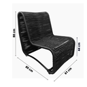 Ver imagem 7 de Poltrona Descanso Lotus em Aço e Corda Náutica para Varanda Gourmet Moderna