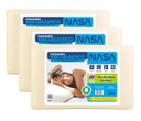 Ver imagem 2 de Kit 3 Travesseiro Nasa-X Original Viscoélastico Cervical 38x58x10