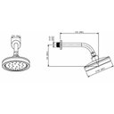 Ver imagem 2 de Kit com 3 Chuveiro com Tubo de Parede Redondo 150 mm Autolimpante Rainfeel Roca Prata/Cromado Celite