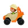 Kit C/3 - Blippi - Mini Veículos - Carro de Policia + Caminhão de Descarga + Safari Móvel - 3