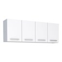 Ver imagem 1 de Armário Aéreo Cozinha 160 em Aço Vênus 4 Portas Branco - Cozimax