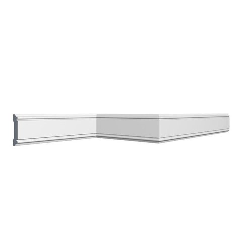 Kit 90m Linear Roda Meio Perfil de Poliestireno CW12 Branco Homestar
