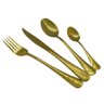 Jogo de Talheres 4 Peças Conjunto Luxo Dourado - 4