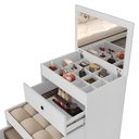 Ver mais imagens de Penteadeira Cômoda Gavetas Versátil Escrivaninha Quarto Make:branca