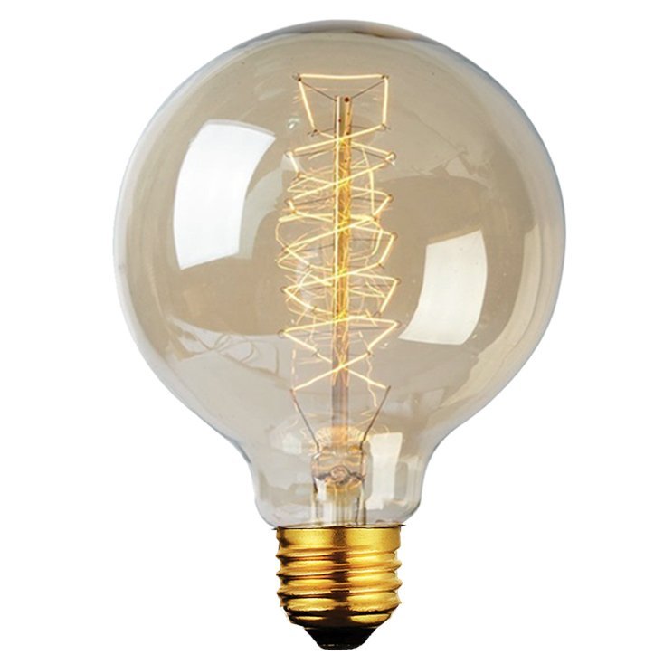 Kit 02 Lâmpada Filamento de Carbono Vintage G95 40W 220V Atelier Luz - 2