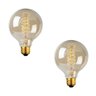 Kit 02 Lâmpada Filamento de Carbono Vintage G95 40W 220V Atelier Luz - 1