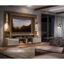 Ver imagem 2 de Estante Tv 65" Com Leds Berlim Multimóveis V3392 Madeirada/Lacca Fumê Madeirado/Lacca Fumê