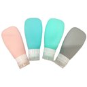 Ver imagem 2 de Kit Frascos P/ Viagem 90ml com 4 Peças em Silicone - Quanhe