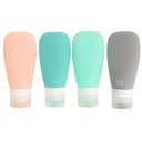 Ver imagem 1 de Kit Frascos P/ Viagem 90ml com 4 Peças em Silicone - Quanhe