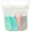 Ver imagem 4 de Kit Frascos P/ Viagem 90ml com 4 Peças em Silicone - Quanhe