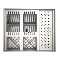 Pia Quadrada Inox C/ P/ Cozinha P/ Cozinha Escorredor - 5