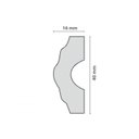 Ver imagem 3 de Kit 90m Linear Rodameio I40 Perfil de Poliestireno Branco Homestar