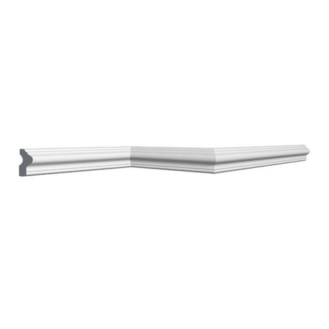 Kit 90m Linear Roda Teto Perfil de Poliestireno U40 Branco Homestar