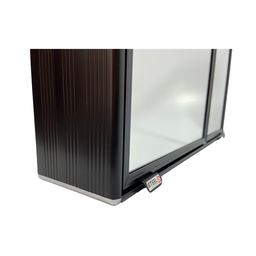 Armário Espelho Para Banheiro Alumínio 2 Portas Grande Sobrepor Preto ou Cromado Steel Design Armári - 6