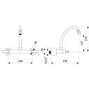 Ver imagem 2 de Kit com 3 Misturador para Cozinha de Parede Bica Móvel com Arejador Articulado Smart - N Celite Prata/Cromado