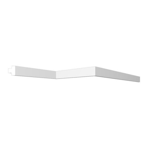 Kit 90m Linear Rodameio Versátil Perfil de Poliestireno UP236 Branco Homestar