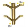 Suporte Antena Cavalete 20cm 3/4 - 2