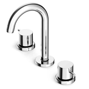 Kit com 3 Misturador para Lavatório de Mesa com 3 Furos e Válvula de Escoamento Basic Celite