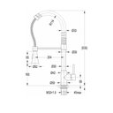 Ver imagem 2 de Kit com 3 Monocomando de Mesa para Cozinha Bica Extraível 2 Funções Gourmet Celite