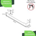 Ver imagem 4 de Porta Toalha Rosto Ventosa Suporte Banheiro Inox Elg