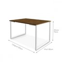 Ver imagem 3 de Mesa de Jantar com Base de Ferro e Tampo de Mdf 120x80cm