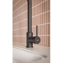 Ver imagem 7 de Kit com 3 Monocomando de Mesa para Cozinha com Bica Extraível "U" Prática Celite Preto/Matte