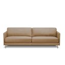 Ver imagem 6 de Sofá Decorativo Anthony 3 Lugares Sala de Estar 240cm Pés em Aço Couro Nude G88 - Gran Belo