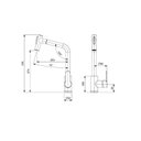 Ver imagem 3 de Kit com 3 Monocomando de Mesa para Cozinha com Bica Extraível com 2 Funções Kitchen Celite Preto/Matte