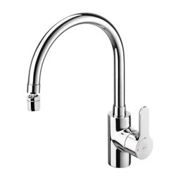 Kit com 3 Monocomando para Cozinha de Mesa Bica Alta com Arejador Articulado L20 - 1