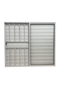 Ver imagem 2 de Veneziana 3 Folhas Aluminio Branco com Grade 1,00x1,50