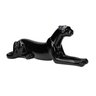 Escultura Decorativa Onça Deitada Preta 17,5x51x13 Cm - Indo Decorar 10 - 1