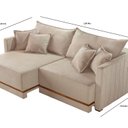 Ver imagem 3 de Sofá 03 Lugares Madri Retrátil Bouclê 1,80M