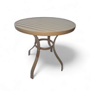 Ver imagem 1 de Mesa de Alumínio Antonella p/ Área Gourmet Redonda 1,20m:Champanhe