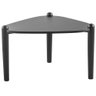 Mesa de Centro para Sala de Estar Pés Madeira Alta Trium A03 Nero Preto - Lyam Decor - 1
