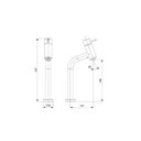 Ver imagem 2 de Kit com 3 Monocomando para Lavatório de Mesa Bica Alta Basic Prata/Cromado