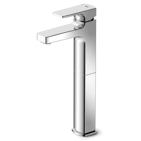 Kit com 3 Monocomando para Lavatorio de Mesa Bica Alta Escuadra Prata/Cromado Celite