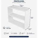 Ver imagem 2 de Armário Nicho Suspenso Multiuso em Mdf com Branco 50x50x15cm (cxaxp)
