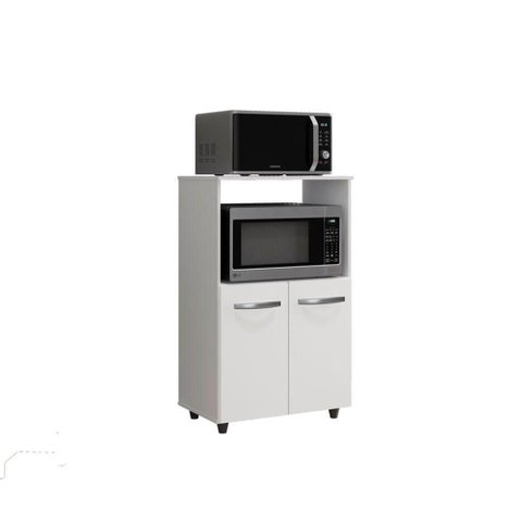 Balcão Multiuso Taís 2 Portas MDP 60cm Branco Pallazio