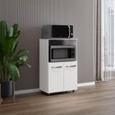 Ver imagem 4 de Balcão Multiuso Taís 2 Portas MDP 60cm Branco Pallazio