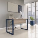 Ver imagem 1 de Mesa Madeira 120 x 60 M120/60P25TUB 120cm Industrial Branco