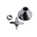 Ver imagem 1 de Kit 3 Acabamentos Metal C23 Registro 1/2 e 3/4 Universal