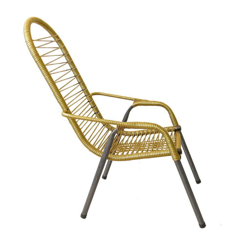 Cadeira de Fio para Varanda Area Externa Luxo Adulto Ouro - 2