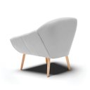 Ver imagem 5 de Poltrona Giovana Suede Cinza Pés Palito Natural - D’Rossi