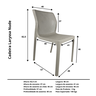 Cadeira Laryssa Nude Top Chairs - 4