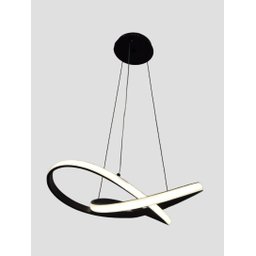 Lustre Led Integrado Infinito Luz Neutra 45w:cor Preto - 1