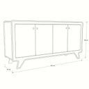 Ver imagem 7 de Buffet para Sala de Jantar 4 Portas James A 85cm x C 170cm x P 45cm